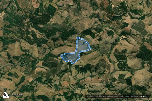 Imagem de satélite de Três Quedas - Parte 1 em Santana do Jacaré - MG