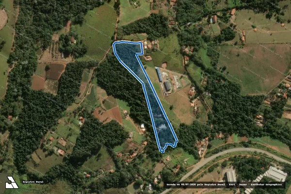 Imagem de satélite de SÍTIO SÃO JUDAS TADEU - ARNALDO JOSÉ FERNANDES DE OLIVEIRA em Bragança Paulista - SP