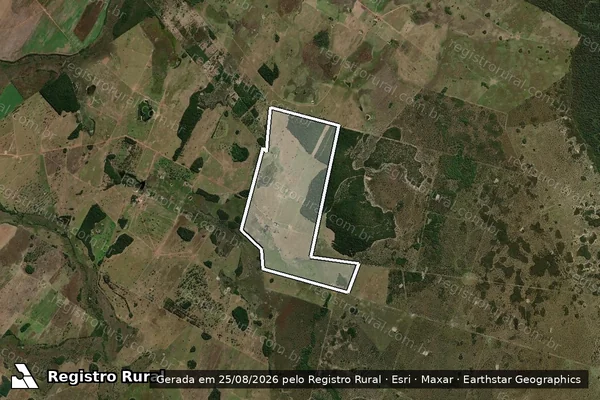 Imagem de satélite de FAZENDA POÇÃO V - 001 em Poconé - MT