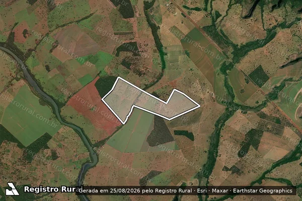 Imagem de satélite de FAZENDA CACHOEIRA ALTA - Parte 1 em Cachoeira Alta - GO