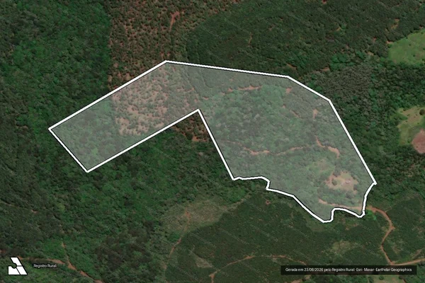 Imagem de satélite de FAZENDA MARIA EDUARDA - Matrícula 15.910 em Caçador - SC