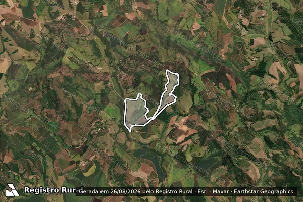 Imagem de satélite de FAZENDA ENGENHO DA SERRA - GLEBA 1 em Machado - MG
