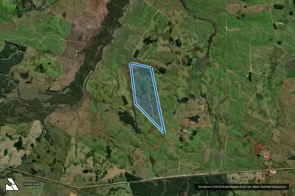 Imagem de satélite de Fazenda Pantano - Fazenda Pantano em Rio Pardo - RS