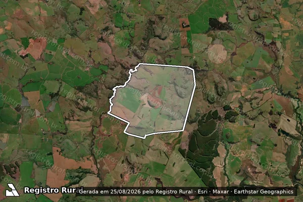 Imagem de satélite de Fazenda do Itu em Itaqui - RS