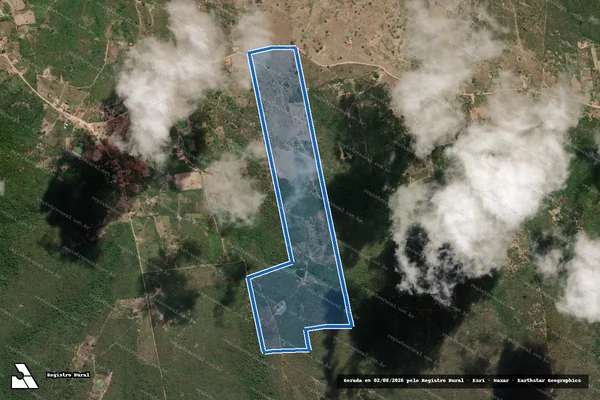 Imagem de satélite de CHÃ DA BARRA - Parcela 1 em Aroeiras - PB