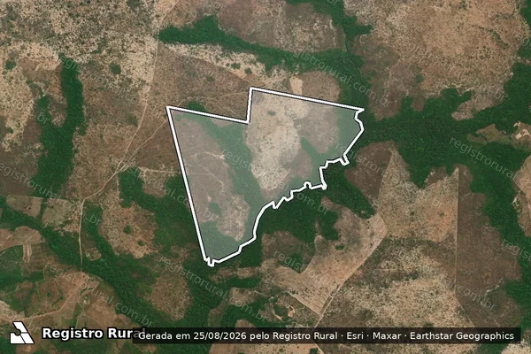 Imagem de satélite de FAZENDA GENIPAPO - 002 em Carolina - MA