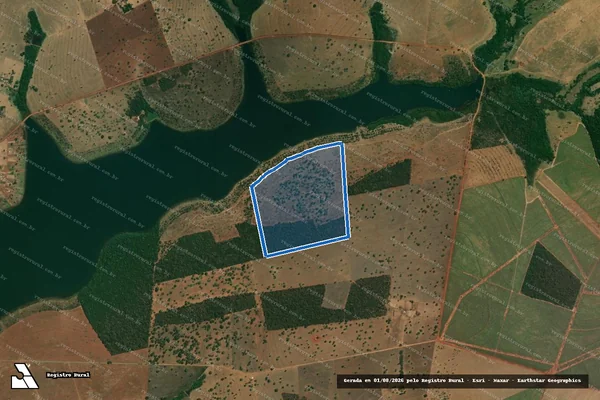 Imagem de satélite de FAZENDA NOSSA SENHORA APARECIDA - Fazenda Nossa Senhora Aparecida ? Área Remanescente em Caçu - GO
