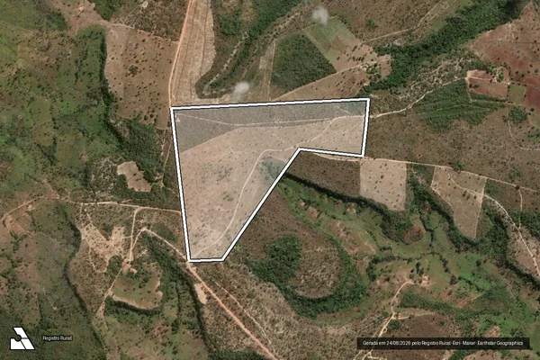 Imagem de satélite de Lote nº 05, desmembrado do lote nº 80, do loteamento área excedente dos imóveis morro limpo, gleba 2, 3ª e 4ª etapas, e Piabanha - Parte 1 em Rio Sono - TO