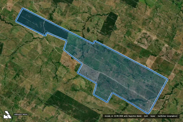 Imagem de satélite de Fazenda Paraguatã - Parte 1 em Sapucaia - PA