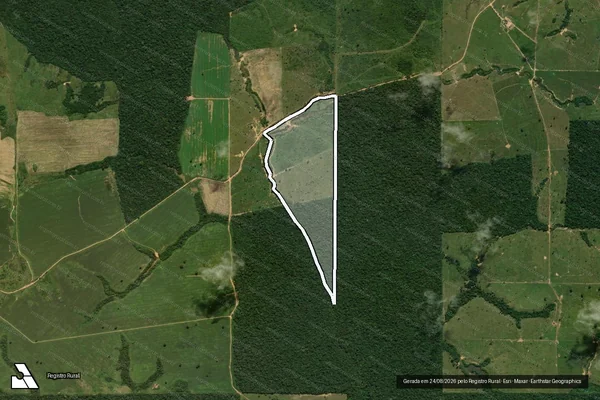 Imagem de satélite de LOTE 75B, GLEBA BURAREIRO - PARTE ? 3 em Machadinho D'Oeste - RO