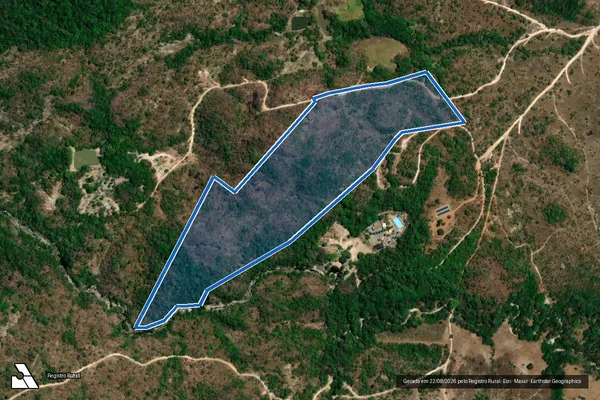 Imagem de satélite de CHACARA RECREIO  - GLEBA 02 em Goiás - GO