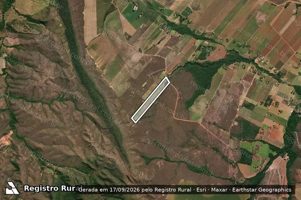 Imagem de satélite de PA MINGAU - GLEBA 60 A - Parcela 1 em São João d'Aliança - GO