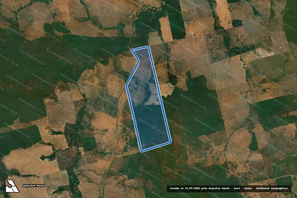 Imagem de satélite de FAENDA BA EPERANÇA I E II em Vila Rica - MT