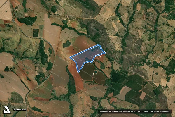 Imagem de satélite de Fazenda Monte Alvão - Parcela 1 em Abadia dos Dourados - MG