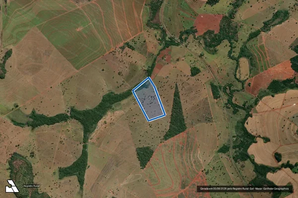 Imagem de satélite de Fazenda Alegres-Rosa - Gleba II em Quirinópolis - GO