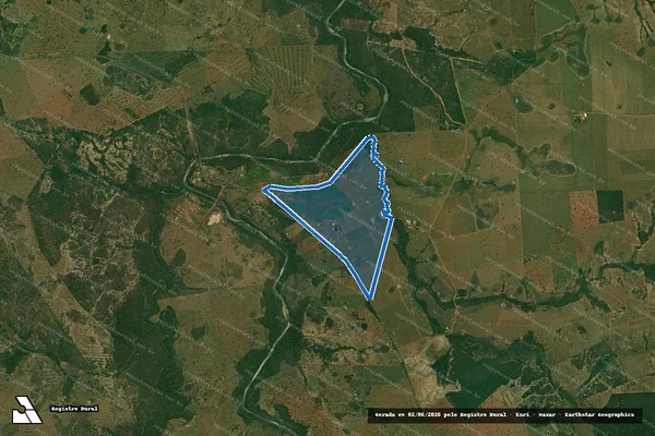 Imagem de satélite de FAZENDA ARIRANHA - Parte 1 em Guia Lopes da Laguna - MS