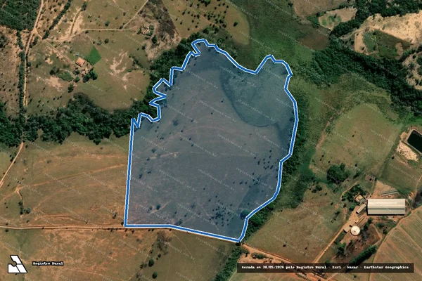 Imagem de satélite de Fazenda Poções,  lugar Saco do Cruzeiro - Parte 2 em Biquinhas - MG
