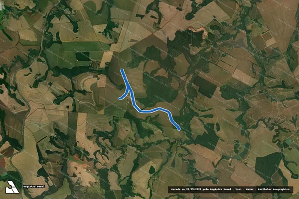 Imagem de satélite de FAZENDA PACAEMBU - PARCELA 03 ESTRADA MUNICIPAL em Tamarana - PR