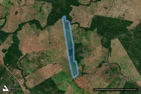 Imagem de satélite de FAZENDA PEDRA DE AMOLAR, PARTE DO LOTE219 - Parcela 1 em Araguatins - TO