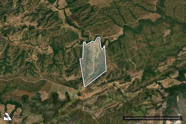Imagem de satélite de FAZENDA SANTO ANTÔNIO  - GLEBA B em Nova Xavantina - MT