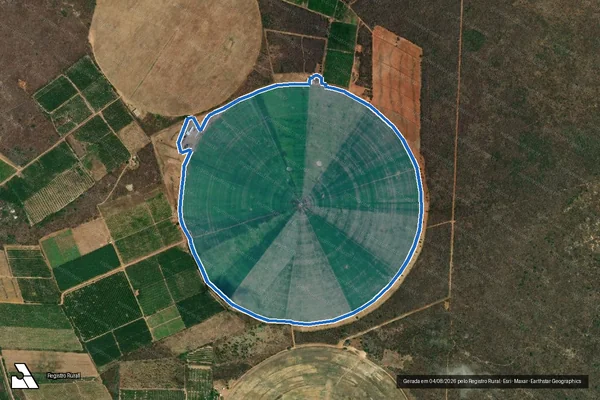 Imagem de satélite de Lote Empresarial n°09 - Parte 1 em Alto do Rodrigues - RN