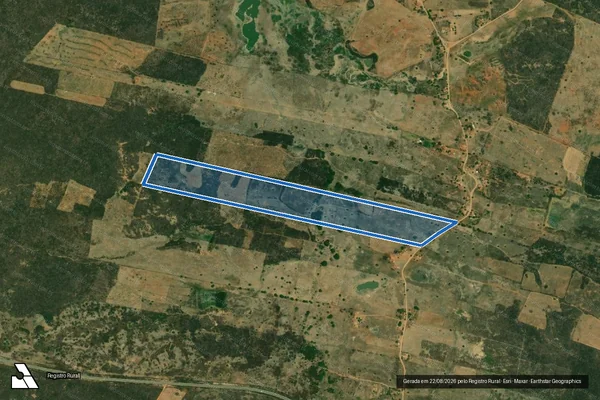 Imagem de satélite de SÍTIO MELANCIAS DOS LEITE ? LOTE 0558 - Parte 1 em Ereré - CE