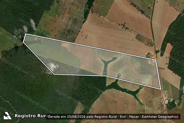 Imagem de satélite de FAZENDA CASTANHAL - Parte 1 em Itaúba - MT