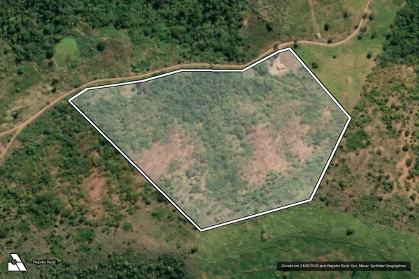 Imagem de satélite de Lote 31 - Gleba B - Projeto de Assentamento Santa Martha - Parte 1 em Jampruca - MG