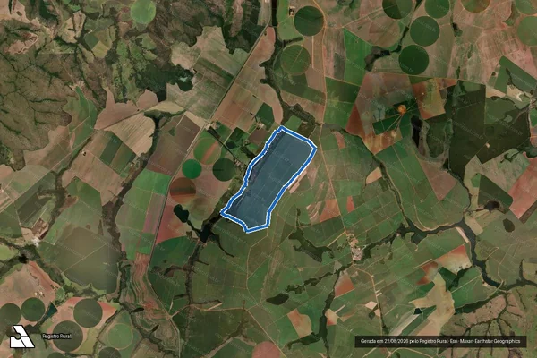 Imagem de satélite de Fazenda Ponte Alta - Parte 1 em Ipameri - GO