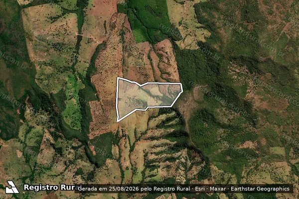 Imagem de satélite de FAZENDA JACUBA - Parte 3 em Amorinópolis - GO