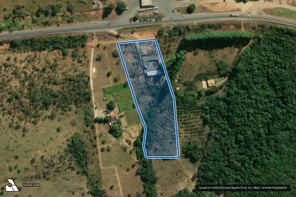 Imagem de satélite de FAZENDA COLORADO - PARCELA 01 em Bom Despacho - MG