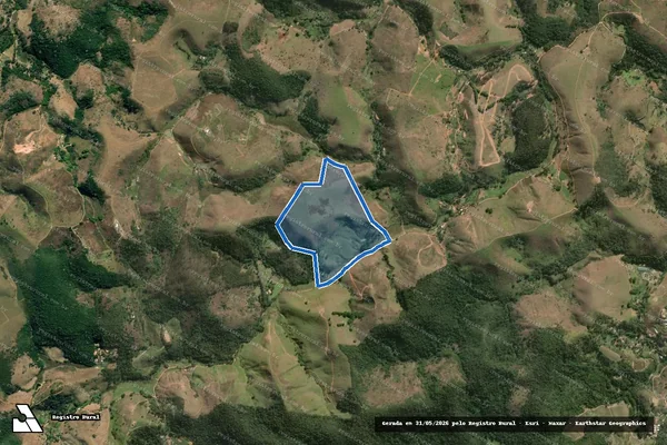 Imagem de satélite de SÍTIO CACHOEIRA DO RETIRO II - 001 em Paraíba do Sul - RJ