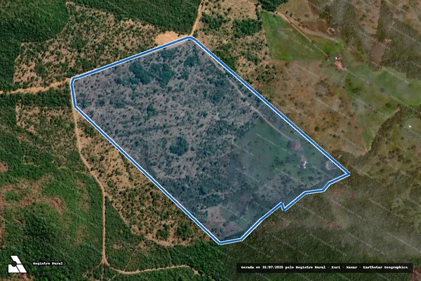 Imagem de satélite de Lote 07 ? Projeto de Assentamento São José do Rosário - Lote 07 ? Projeto de Assentamento São José do Rosário em Jaupaci - GO
