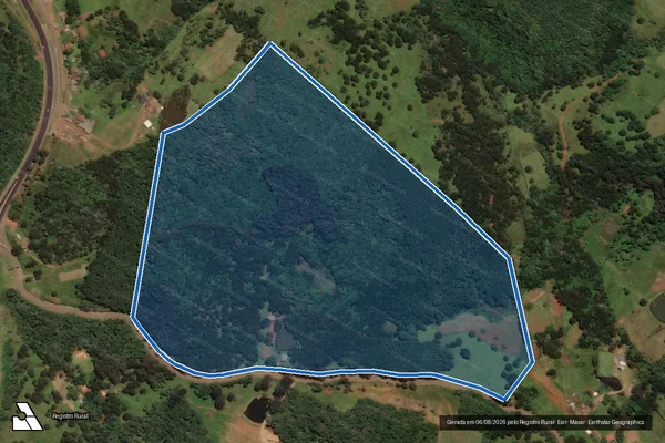 Imagem de satélite de FAZENDA NOVA em São José do Cerrito - SC