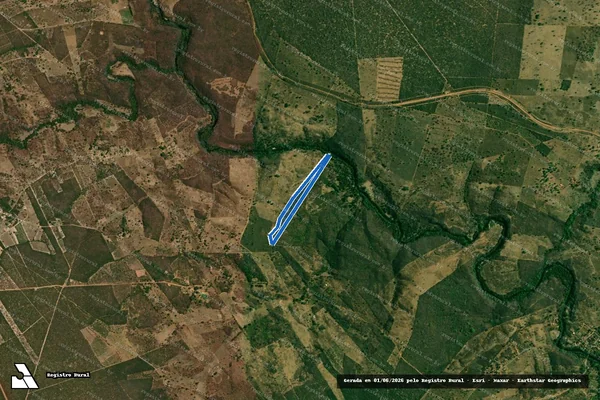Imagem de satélite de FAZENDA JOSÉ CAETANO - GLEBA ÚNICA em Correntina - BA