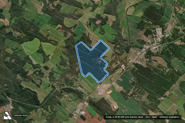 Imagem de satélite de UNIFICAÇÃO 32.244 E 32.223 - Matrícula 32.244 e 32.223 em Paula Freitas - PR