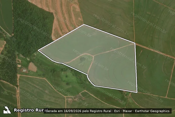 Imagem de satélite de RECANTO RANCHO FUNDO - GLEBA A em Promissão - SP