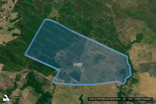 Imagem de satélite de FAZENDA SANTA INÊS - Gleba 01 em Cidelândia - MA