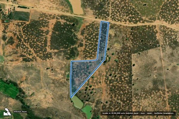 Imagem de satélite de FAZENDA POÇO DO CEDRO - PARCELA 01 em Serra Dourada - BA