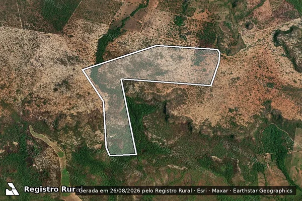 Imagem de satélite de Gleba Água Branca - Única em Riachão - MA