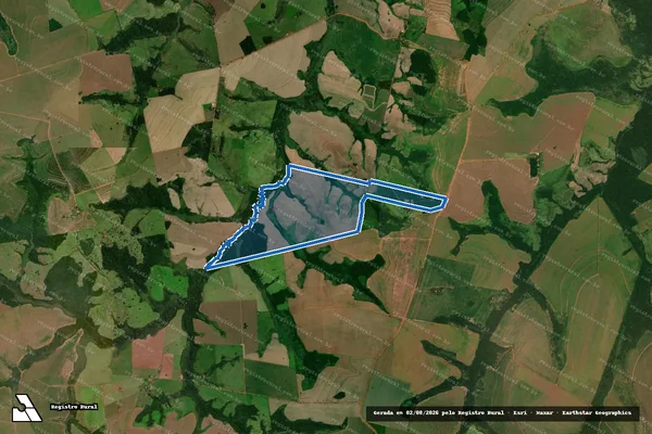 Imagem de satélite de FAZENDA PRIMAVERA em Sete Quedas - MS