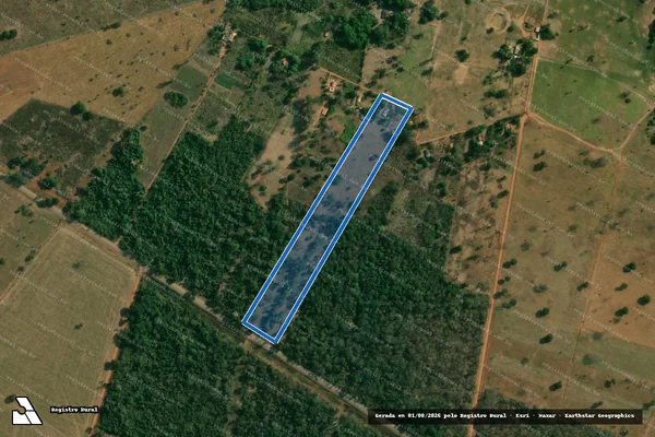 Imagem de satélite de LOTE 08 ASSOCIAÇÃO DE PEQUENOS PRODUTORES RURAIS DA COMUNIDADE SANTA RITA - Parte 8 em Poconé - MT