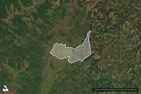 Imagem de satélite de Fazenda do Sossego - Campo A em Bagé - RS