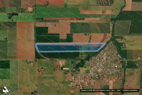 Imagem de satélite de Fazenda Regina - Parcela 1 em Diamante do Norte - PR
