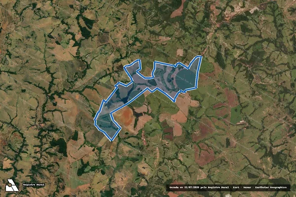 Imagem de satélite de FAZENDA SANTA MARIA, CHUMBO E TAPERAO - Parte 1 em Patos de Minas - MG