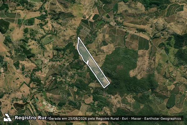 Imagem de satélite de FAZENDA FLORESTA / GLEBA - C em Espírito Santo do Pinhal - SP