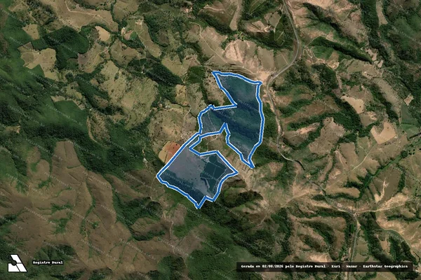 Imagem de satélite de Fazenda Fortaleza - PARTE 01 em Córrego Danta - MG