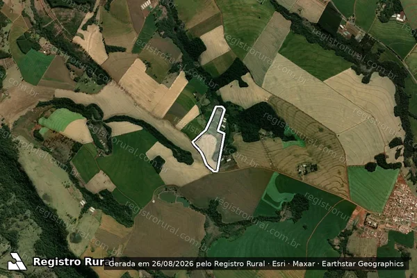 Imagem de satélite de Fuiagro area delcio - Parte 1 em São Jerônimo da Serra - PR