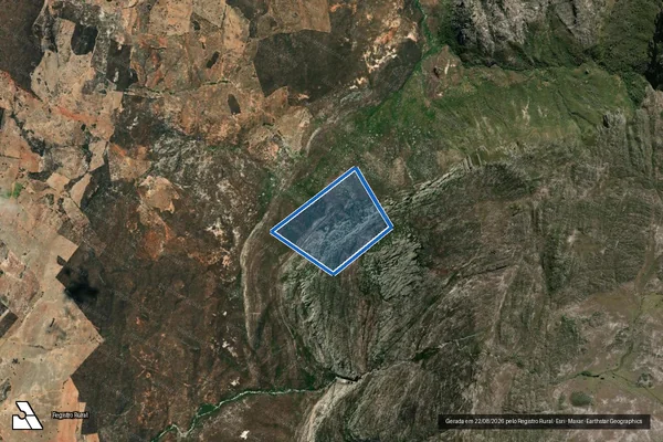 Imagem de satélite de FAZENDA CANA BRAVA, MUCAMBO DOS BOIS,LAGOA LD.DESERTO - Parte 1 em Porteirinha - MG