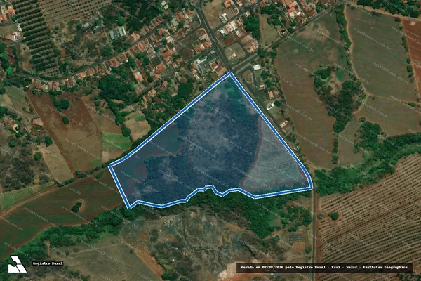 Imagem de satélite de Fazenda Córrego das Pedras em Jardinópolis - SP